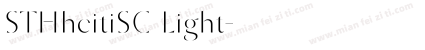 STHheitiSC Light字体转换